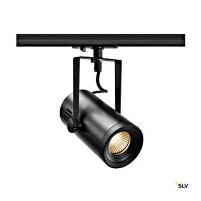 EURO SPOT TRACK, black, 3000K, 36°, incl. 1-circuit adapter