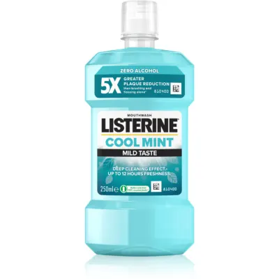 Listerine Cool Mint Mild Taste apă de gură fară alcool aroma Cool Mint 250 ml