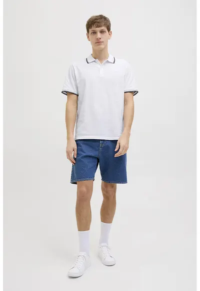 Tricou polo regular fit - Alb