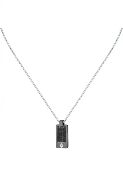 Colier JM424AVD75 - Argintiu - Negru
