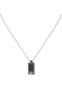 Colier JM424AVD75 - Argintiu - Negru