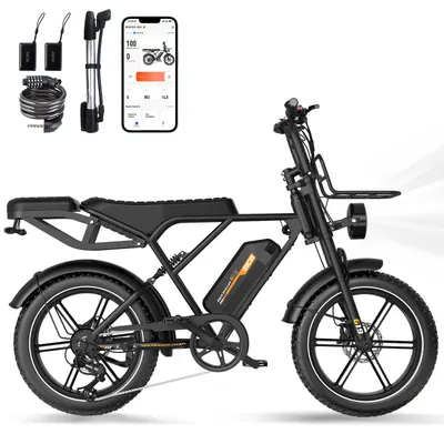 Bicicletă litiu G19 adulți, senzor cuplu, autonomie 120-130km, frâne hidr