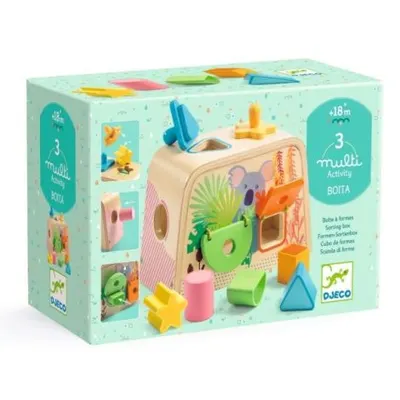 Cutie de sortat forme Multi Boita, Djeco