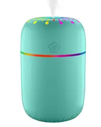 Mini Umidificator A5 capacitate 300ml design silentios lumina gradient de 7 culori