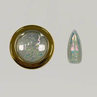 Fulgi Decor Unghii Nailsup Efect Holografic Verde