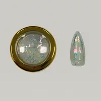 Fulgi Decor Unghii Nailsup Efect Holografic Verde