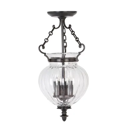 Lampa suspendata Finsbury Park 3 Light small Pendant – Old Bronze