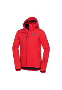 Men's ski jacket insulated DREWIN BU-50091SNW - Rosu