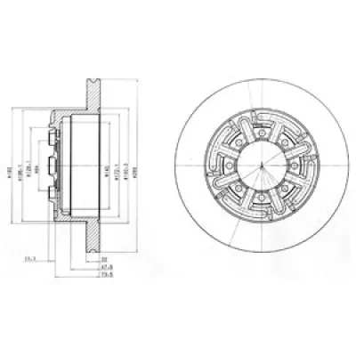 Disc frana DELPHI BG4171