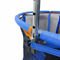 Trambulina pentru copii Blue, cu set complet de accesorii, include cos de baschet, minge, hamac, diametru 155 cm, pana la 150 kg