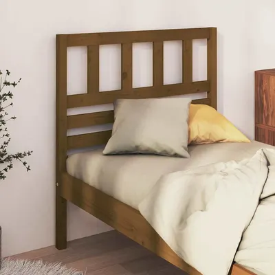 vidaXL Tăblie de pat, maro miere, 81x4x100 cm, lemn masiv de pin