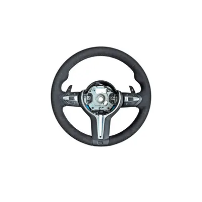 Volan sport piele imitatie alcantara compatibil cu modelele BMW Seria 5 F10,F11,F07 Seria 6 F06,F12,F13 Seria 7 F01,F02 Cod: OCH-15