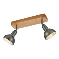 Spot gri închis/în culoare naturală 11x33 cm Delhi – Trio