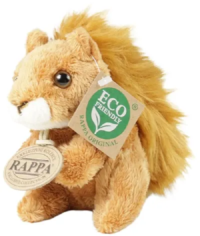 Jucărie de pluș Rappa Eco Friends - Pisicuță, 15 cm