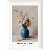 Tablou cu ramă imprimat 56x75 cm Blue Vase – Styler
