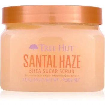 Tree Hut Shea Sugar Scrub Santal Haze exfoliant de corp cu zahăr