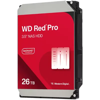 Hdd Nas Wd Red Pro 26tb Cmr, 3.5'', 512mb, 7200 Rpm, Sata, Tbw: 550
