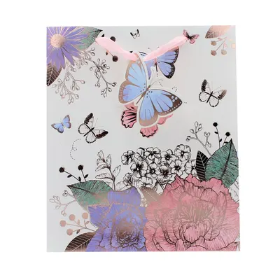 Punga de cadou hartie L Butterflies