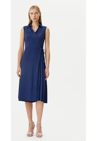 Rochie dama - 305318039 - Poliester - Albastru - Albastru