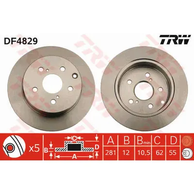 Disc frana TRW DF4829