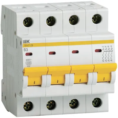 Siguranta automata MCB VA47-29 4P 3A 4,5kA curba B