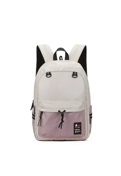Rucsac unisex cu compartimente multiple - Roz