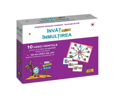 Învăț ușor înmulțirea - hărți mentale - Hardcover - Stéphanie Eleaume-Lachaud