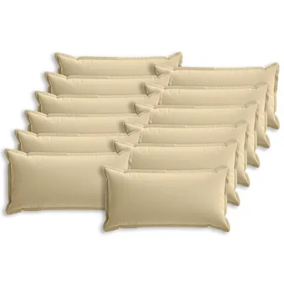 vidaXL Husă pentru pernă 12 buc. HOUTEN Bej 40 x 80 cm Poliester