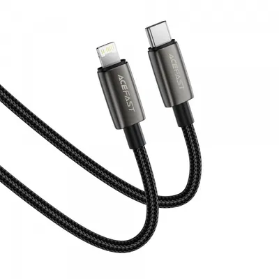 Cablu Date si Incarcare USB-C - Lightning Acefast C23-01, 30W, 1.2m, Negru