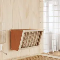 vidaXL Hrănitor pentru fân de iepuri, 37x18,5x23 cm, lemn masiv brad
