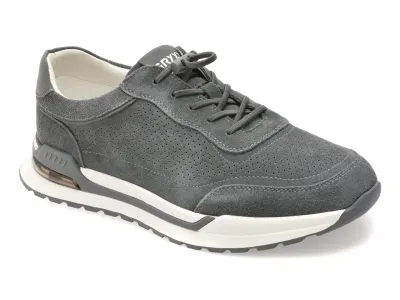 Pantofi sport GRYXX gri, 63102, din piele intoarsa