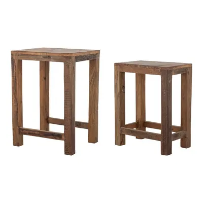 Măsuțe auxiliare 2 buc. din lemn reciclat 40x36 cm Galen – Bloomingville