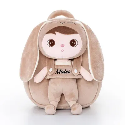 Ghiozdan personalizat Iepuras poznas cu Papusa Detasabila