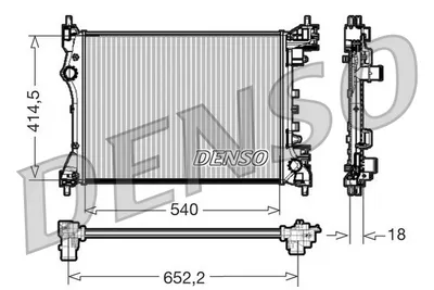 Radiator motor potrivit ALFA ROMEO MITO; FIAT DOBLO 1.4