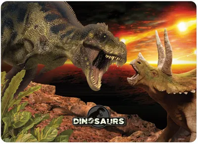 Substrat de birou Derform Dinosaur 18 - Laminat