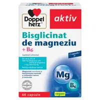 Bisglicinat de magneziu + B6, Doppelherz Aktiv | 60 capsule