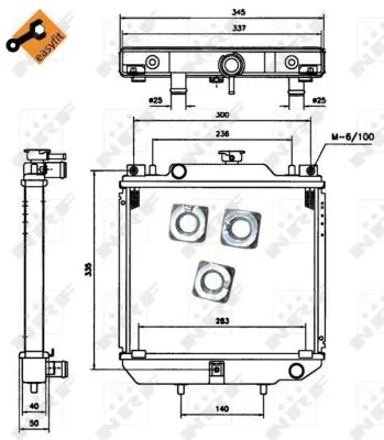 Radiator apa racire motor AIXAM 500 0.5D 12.97-03.04