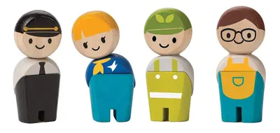 Set 4 jucarii - Service Crew Wood
