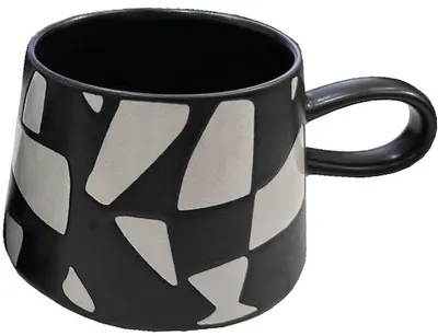 Ceaşcă Maison - Blend 2, 320 ml, alb-negru