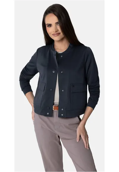 Jacheta bomber usoara cu maneci lungi - J-Kalia - denim - Albastru denim