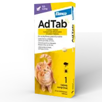 Tableta antiparazitara pentru pisici AdTab 0,5 - 2 kg