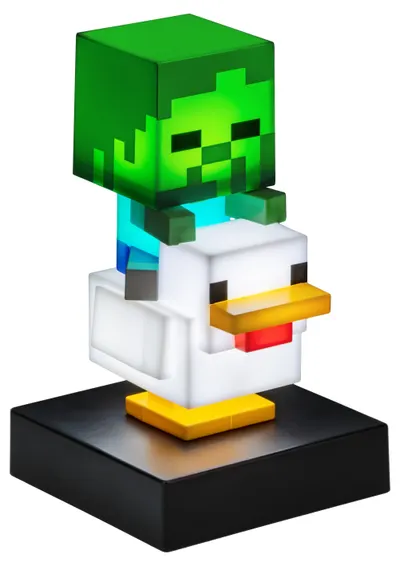 Lampă Paladone Games: Minecraft - Chicken Jockey