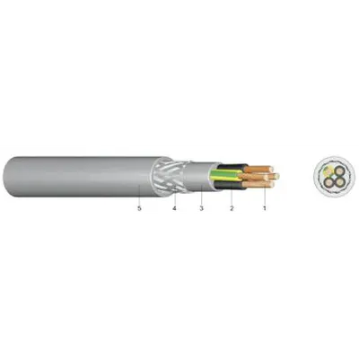 Cablu de Comanda H05vvc4v5-K 7 G 2.5 Mm - Schrack