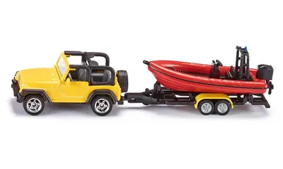 Jucarie - Jeep with boat