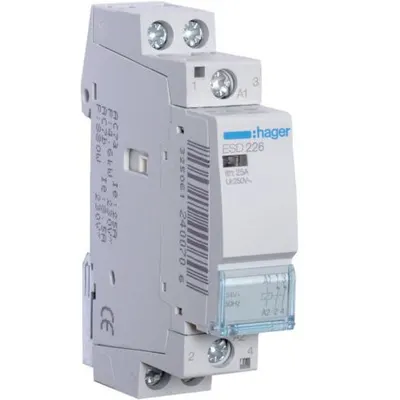 Contactor 25A, 2NI, 24V Hager ESD226