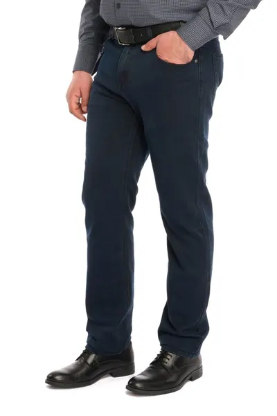 Pantaloni barbatesti clasici croiala dreapta, bleumarin (Marime pantalon: W45)