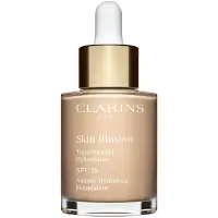Clarins Skin Illusion Natural Hydrating Foundation makeup radiant cu hidratare SPF 15 culoare 105N Nude 30 ml
