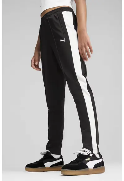 Pantaloni de trening relaxed-fit cu logo - Negru/Alb optic