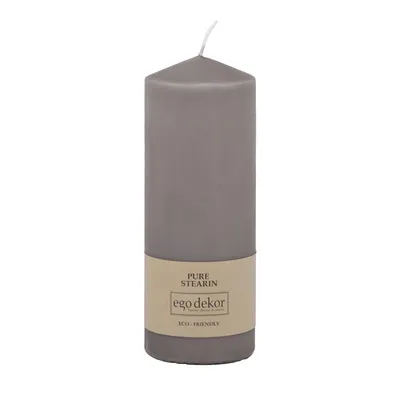 Lumânare Eco candles by Ego dekor Top, durată ardere 50 h, gri