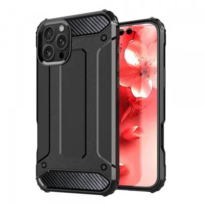 Husa pentru Apple iPhone 16 Pro, Techsuit, Hybrid Armor, Neagra